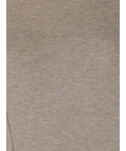 MERCURYDUO（マーキュリーデュオ）の「ケープドッキングモックネックニット（ニット/セーター・レディース・ダークブラウン/ベージュ/オフホワイト・FREE）」の6枚目の写真