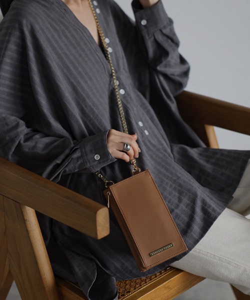 セール】ウォレットスマホショルダーバッグ（ウォレットチェーン