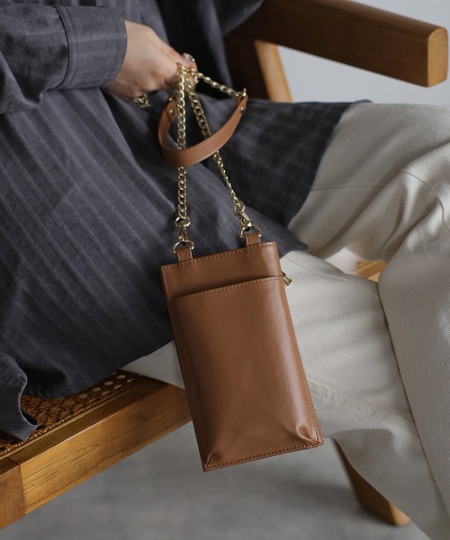 セール】ウォレットスマホショルダーバッグ（ウォレットチェーン