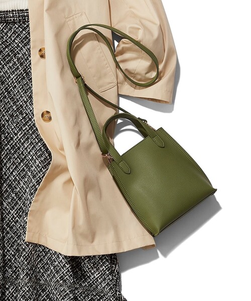 SHOO・LA・RUE（シューラルー）の「◆カードケース付きミニショルダーバッグ（ショルダーバッグ・レディース・ベージュ/ライトグリーン/グレー/ブラック/イエロー・00）」の5枚目の写真