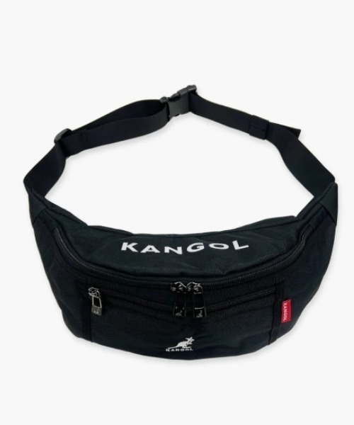KANGOL(カンゴール)の「【KANGOL(カンゴール)】ロゴ ボディバッグ/ウエストバッグ(ボディバッグ/ウエストポーチ・メンズ・ブラック系その他/ブラック・FREE)」の2枚目の写真