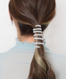 ブルーのみ！ヴィトライユ風ポニーフック⋆*✩ライトパープル 紫陽花のポニーフック バイオレット×ブルー | Atelier Mon Chat Bleu