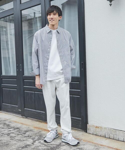 coen（コーエン）の「ブロードストライプレギュラーカラーシャツ（シャツ/ブラウス・メンズ・ネイビー/ライム/イエロー/ライトピンク/コバルトブルー・XL/M/L/S）」の18枚目の写真