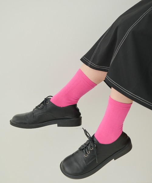 MERLOT(メルロー)の「カラーソックス(ソックス/靴下・レディース・ピンク/ブルー/イエロー/レッド・FREE)」の12枚目の写真