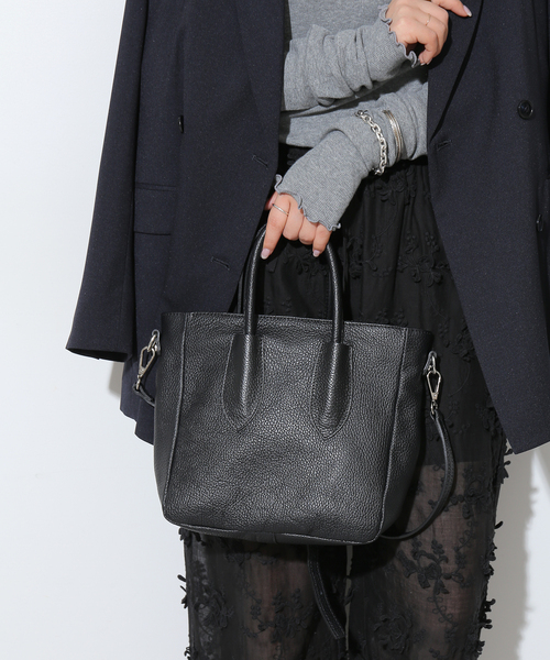 SLOBE IENA（スローブイエナ）の「【MARCO BIANCHINI/マルコ・ビアンキーニ 】  レザートート（トートバッグ・レディース・ブラック/ベージュ/イエロー・FREE）」の10枚目の写真