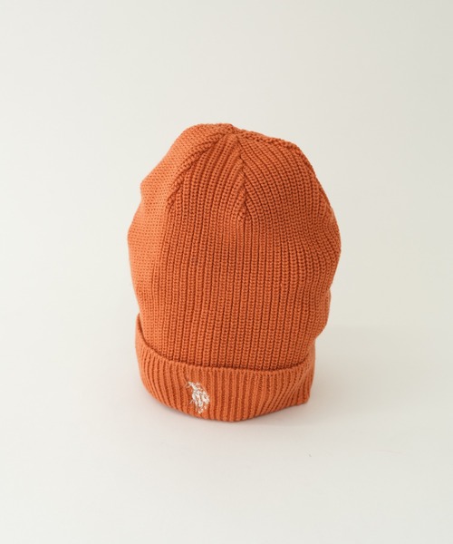 U.S. POLO ASSN.（ユーエスポロアッスン）の「【KIDS】【U.S. POLO ASSN/ユーエスポロアッスン】ワンポイント刺繍ニットキャップ（ニットキャップ/ビーニー・キッズ・ネイビー/オレンジ/アイボリー/グレイッシュベージュ・ONE SIZE）」の13枚目の写真