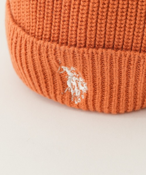 U.S. POLO ASSN.（ユーエスポロアッスン）の「【KIDS】【U.S. POLO ASSN/ユーエスポロアッスン】ワンポイント刺繍ニットキャップ（ニットキャップ/ビーニー・キッズ・ネイビー/オレンジ/アイボリー/グレイッシュベージュ・ONE SIZE）」の14枚目の写真