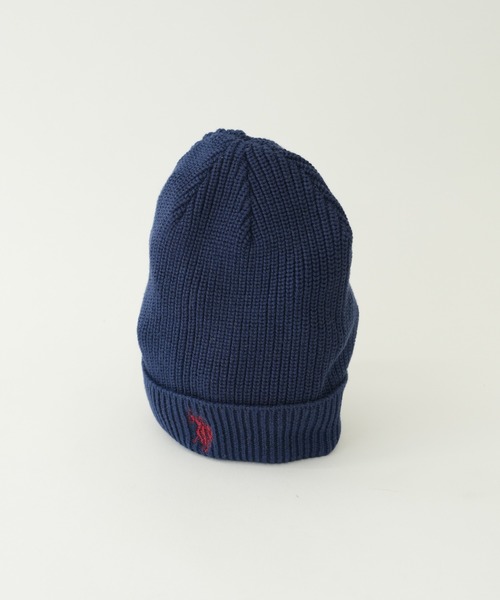 U.S. POLO ASSN.（ユーエスポロアッスン）の「【KIDS】【U.S. POLO ASSN/ユーエスポロアッスン】ワンポイント刺繍ニットキャップ（ニットキャップ/ビーニー・キッズ・ネイビー/オレンジ/アイボリー/グレイッシュベージュ・ONE SIZE）」の11枚目の写真