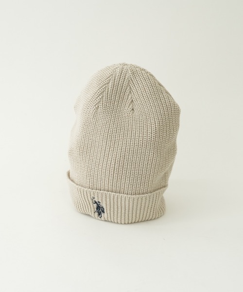 U.S. POLO ASSN.（ユーエスポロアッスン）の「【KIDS】【U.S. POLO ASSN/ユーエスポロアッスン】ワンポイント刺繍ニットキャップ（ニットキャップ/ビーニー・キッズ・ネイビー/オレンジ/アイボリー/グレイッシュベージュ・ONE SIZE）」の15枚目の写真