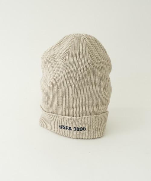 U.S. POLO ASSN.（ユーエスポロアッスン）の「【KIDS】【U.S. POLO ASSN/ユーエスポロアッスン】ワンポイント刺繍ニットキャップ（ニットキャップ/ビーニー・キッズ・ネイビー/オレンジ/アイボリー/グレイッシュベージュ・ONE SIZE）」の18枚目の写真