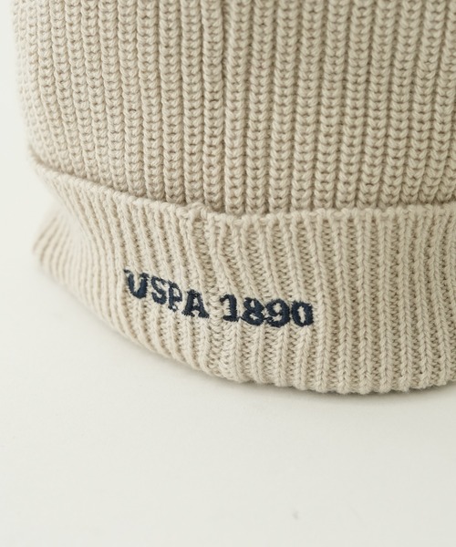 U.S. POLO ASSN.（ユーエスポロアッスン）の「【KIDS】【U.S. POLO ASSN/ユーエスポロアッスン】ワンポイント刺繍ニットキャップ（ニットキャップ/ビーニー・キッズ・ネイビー/オレンジ/アイボリー/グレイッシュベージュ・ONE SIZE）」の19枚目の写真