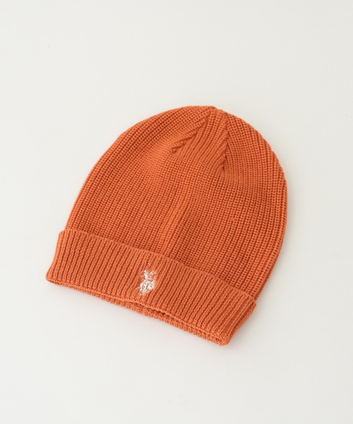 U.S. POLO ASSN.（ユーエスポロアッスン）の「【KIDS】【U.S. POLO ASSN/ユーエスポロアッスン】ワンポイント刺繍ニットキャップ（ニットキャップ/ビーニー・キッズ・ネイビー/オレンジ/アイボリー/グレイッシュベージュ・ONE SIZE）」の8枚目の写真