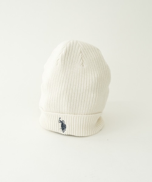 U.S. POLO ASSN.（ユーエスポロアッスン）の「【KIDS】【U.S. POLO ASSN/ユーエスポロアッスン】ワンポイント刺繍ニットキャップ（ニットキャップ/ビーニー・キッズ・ネイビー/オレンジ/アイボリー/グレイッシュベージュ・ONE SIZE）」の9枚目の写真