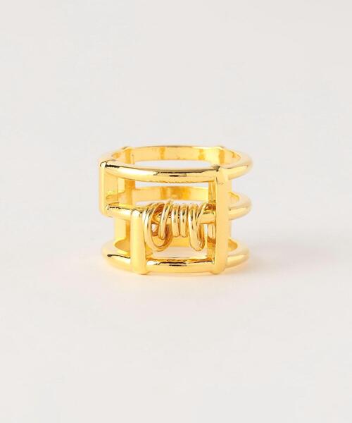 LAPUIS（ラピュイ）の「＜LAPUIS＞Splash Coil リング（リング・レディース・シルバー/ゴールド・11）」の7枚目の写真