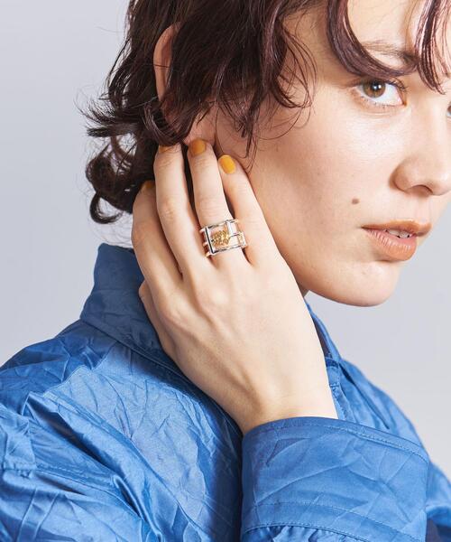 LAPUIS（ラピュイ）の「＜LAPUIS＞Splash Coil リング（リング・レディース・シルバー/ゴールド・11）」の8枚目の写真