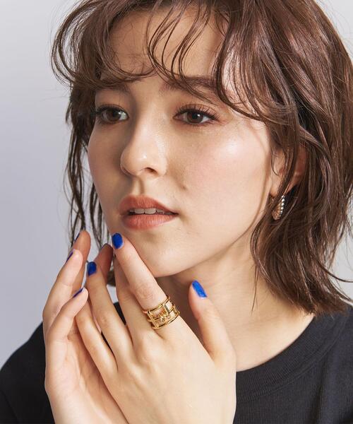 LAPUIS（ラピュイ）の「＜LAPUIS＞Splash Coil リング（リング・レディース・シルバー/ゴールド・11）」の9枚目の写真