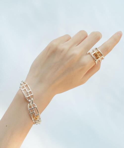 LAPUIS（ラピュイ）の「＜LAPUIS＞Splash Coil リング（リング・レディース・シルバー/ゴールド・11）」の11枚目の写真