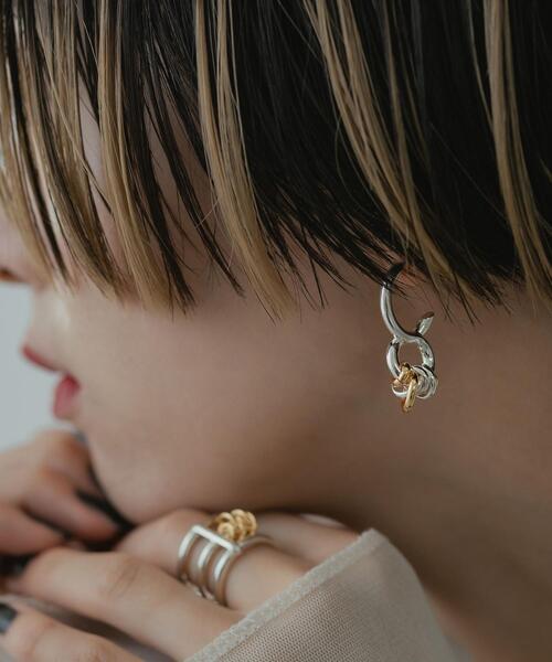 LAPUIS（ラピュイ）の「＜LAPUIS＞Splash Coil リング（リング・レディース・シルバー/ゴールド・11）」の10枚目の写真