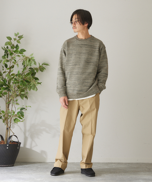 417 EDIFICE(フォーワンセブンエディフィス)の「PEメッシュメランジプルオーバー(ニット/セーター・メンズ・ピンク/ベージュ/ネイビー/グリーン系その他・SMALL/MEDIUM/LARGE)」の7枚目の写真