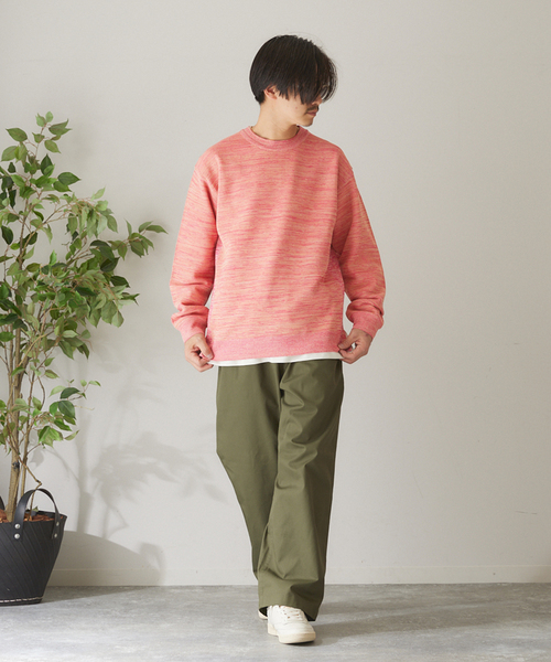 417 EDIFICE(フォーワンセブンエディフィス)の「PEメッシュメランジプルオーバー(ニット/セーター・メンズ・ピンク/ベージュ/ネイビー/グリーン系その他・SMALL/MEDIUM/LARGE)」の13枚目の写真