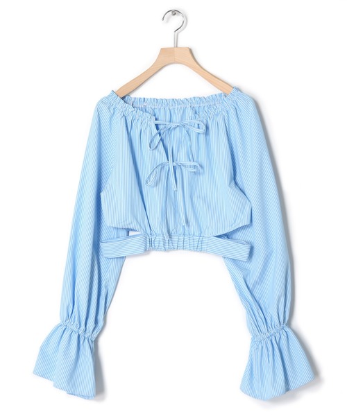 Alley by w closet（アリーバイダブルクローゼット）の「【セットアップ対応/Alley】キャンディスリーブブラウス（シャツ/ブラウス・レディース・ブルー/イエロー・FREE）」の21枚目の写真