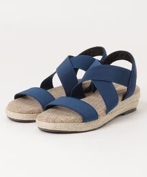 LibertyDoll/3.5cmウエッジヒール ゴムフィットストラップサンダル(4089)