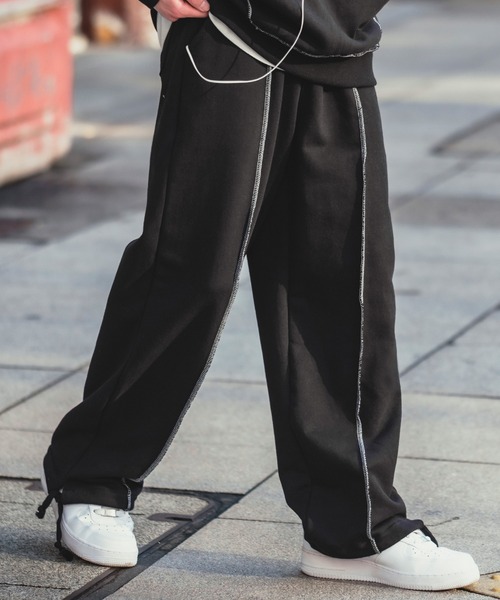 improves(インプローブス)の「ステッチデザイン スウェットパンツ(スウェットパンツ・メンズ・ブラック/グレー・FREE)」の2枚目の写真