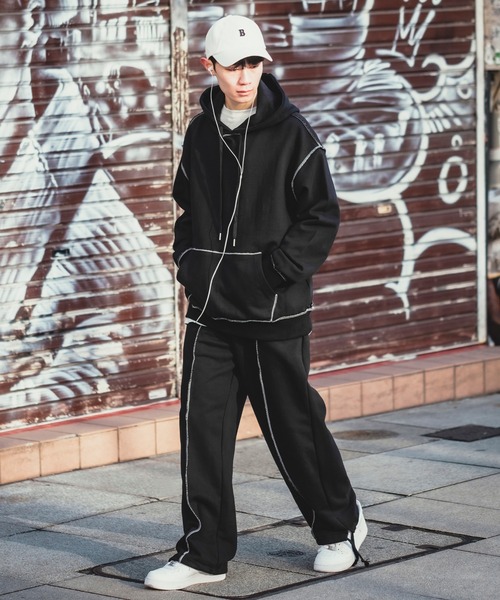 improves(インプローブス)の「ステッチデザイン スウェットパンツ(スウェットパンツ・メンズ・ブラック/グレー・FREE)」の20枚目の写真