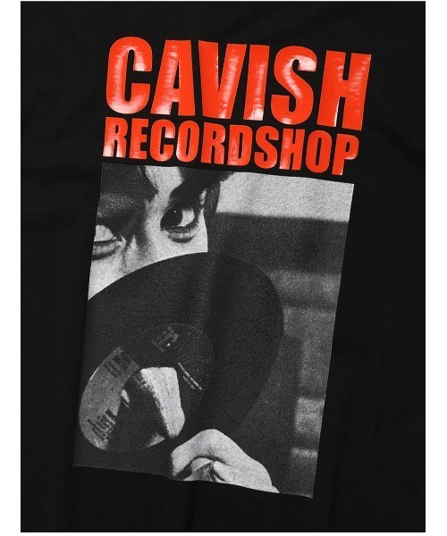 Cavish（カビシ）の「A'GEM/9 × .kom『CAVISH/カビシ』RECORD SHOP SS ティーシャツ/レコードショップ Tシャツ 半袖カットソー（Tシャツ/カットソー・メンズ・ホワイト/ブラック・M/L）」の13枚目の写真