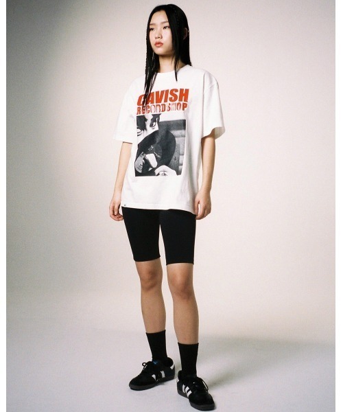 Cavish（カビシ）の「A'GEM/9 × .kom『CAVISH/カビシ』RECORD SHOP SS ティーシャツ/レコードショップ Tシャツ 半袖カットソー（Tシャツ/カットソー・メンズ・ホワイト/ブラック・M/L）」の3枚目の写真