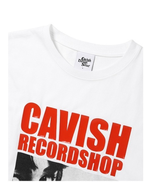 Cavish（カビシ）の「A'GEM/9 × .kom『CAVISH/カビシ』RECORD SHOP SS ティーシャツ/レコードショップ Tシャツ 半袖カットソー（Tシャツ/カットソー・メンズ・ホワイト/ブラック・M/L）」の7枚目の写真