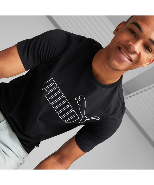 PUMA(プーマ)の「PUMA プーマ メンズ ESS ELEVATED 半袖 Tシャツ(Tシャツ/カットソー・メンズ・ネイビー/ブラック/ホワイト/オレンジ・XX-LARGE/MEDIUM/SMALL/LARGE/X-LARGE)」の13枚目の写真