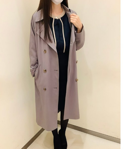 BRICK HOUSE by TOKYO SHIRT（ブリックハウス）の「ベーシックトレンチコート（トレンチコート・レディース・ライトカーキ/ネイビー/グレイッシュベージュ/ライトベージュ・M/L）」の21枚目の写真