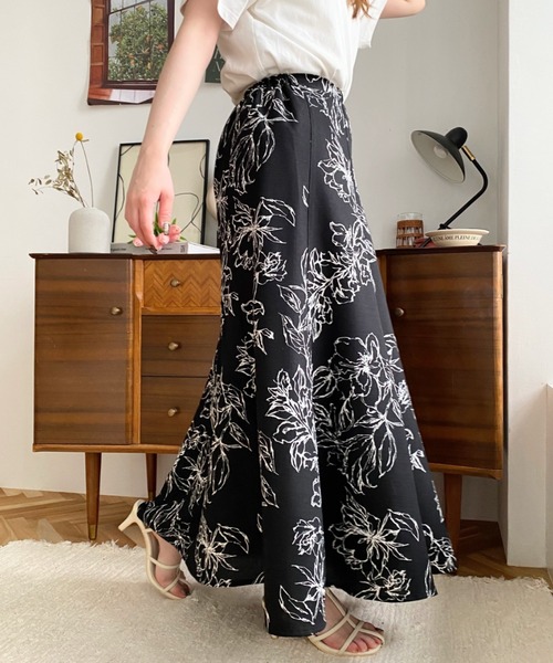 【新品同様】LAUREN MANOOGIAN　スカート　ツイスト　コットンリネン earth_eco_loco ロング スカート レディース 9番手 ヴィンテージリネン