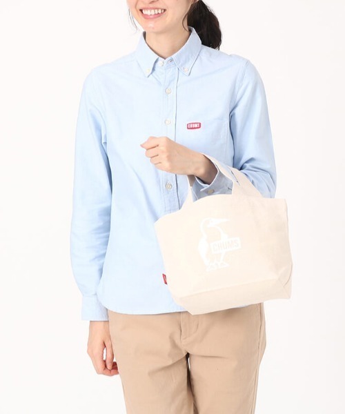 CHUMS(チャムス)の「CHUMS/チャムス トートバック Booby Mini Canvas Tote ブービーミニキャンバストート CH60-3496(トートバッグ・メンズ・ブラック/レッド/ホワイト/ミント/ブルー/グリーン・FREE)」の2枚目の写真