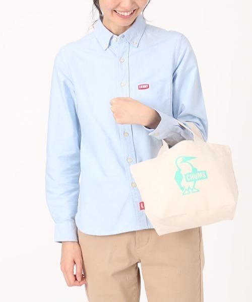 CHUMS(チャムス)の「CHUMS/チャムス トートバック Booby Mini Canvas Tote ブービーミニキャンバストート CH60-3496(トートバッグ・メンズ・ブラック/レッド/ホワイト/ミント/ブルー/グリーン・FREE)」の4枚目の写真