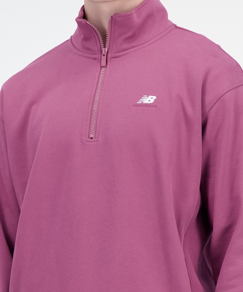NEW BALANCE(ニューバランス)の「NB Athletics 90's ハーフジップ モックスウェットシャツ(スウェット・メンズ・バーガンディー/アイボリー/ネイビー・X-LARGE/LARGE/MEDIUM/XX-LARGE/SMALL)」の15枚目の写真