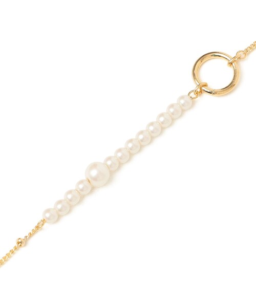 SALON(サロン)の「SALON: パールモチーフ チェーン ミックス マンテル ネックレス(ネックレス・レディース・ホワイト・ONE SIZE)」の3枚目の写真