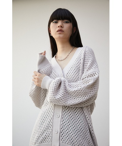 シャギー モヘヤ Vネック カーディガン MIUMIU シャギーニット