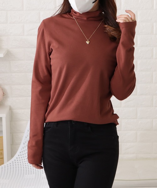 Lace Ladies(レースレディース)の「タートルネックプルオーバー(Tシャツ/カットソー・レディース・ブラウン/ホワイト/ブラック/ブルー・M/XL)」の6枚目の写真