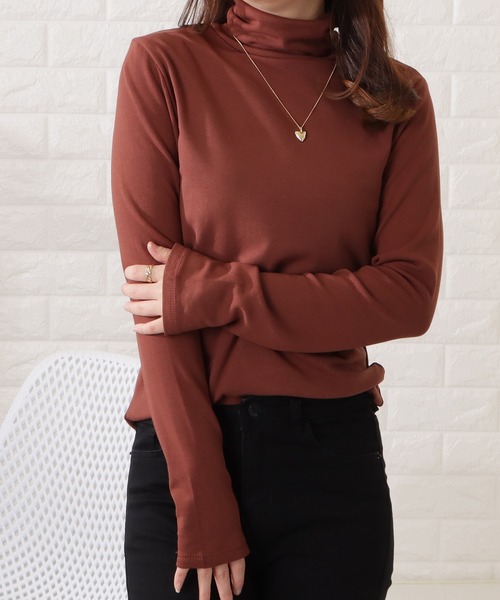 Lace Ladies(レースレディース)の「タートルネックプルオーバー(Tシャツ/カットソー・レディース・ブラウン/ホワイト/ブラック/ブルー・M/XL)」の14枚目の写真