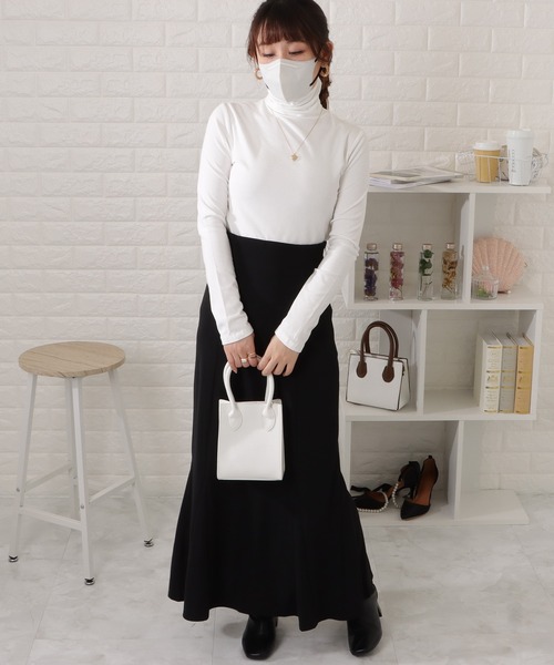 Lace Ladies(レースレディース)の「タートルネックプルオーバー(Tシャツ/カットソー・レディース・ブラウン/ホワイト/ブラック/ブルー・M/XL)」の7枚目の写真