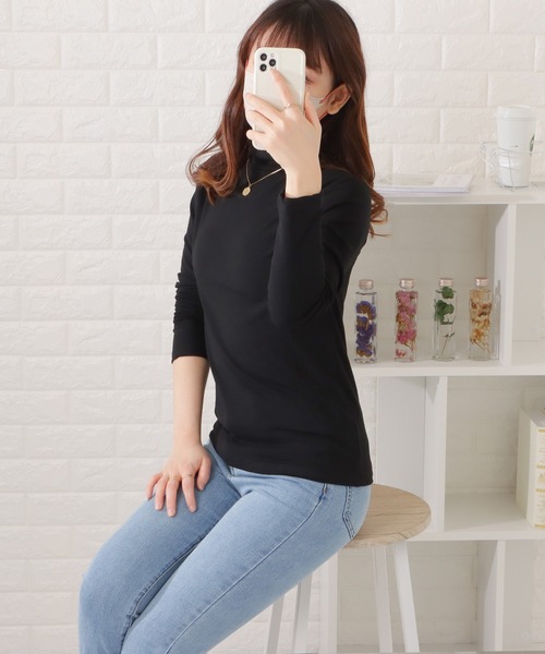 Lace Ladies(レースレディース)の「タートルネックプルオーバー(Tシャツ/カットソー・レディース・ブラウン/ホワイト/ブラック/ブルー・M/XL)」の20枚目の写真
