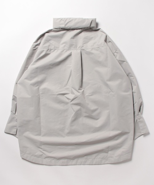 aunt lily(アントリリー)の「撥水 防風 2WAY シャツジャケット マウンテンパーカー ライトアウター チュニック丈 軽量 羽織り 洗える きれいめ 大人カジュアル(その他アウター・レディース・ブロンズ/ブラック/シルバー・7号/11号/9号/13号/15号)」の5枚目の写真
