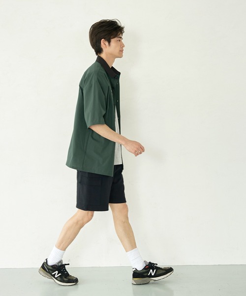 coca（coca）（コカ）の「メンズワッペンクレリックワークシャツ（シャツ/ブラウス・メンズ・ブラック/グリーン・M/L/XL）」の6枚目の写真