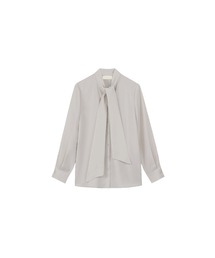シンプルリボンシフォンブラウス/Ribbon Classical Blouse【LA POMME jours/ラポミ・ジュール】