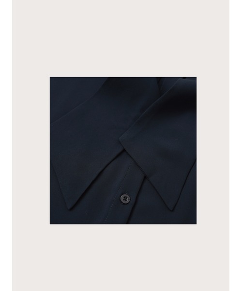 LA POMME jours(ラポミ・ジュール)の「シンプルリボンシフォンブラウス/Ribbon Classical Blouse【LA POMME jours/ラポミ・ジュール】(シャツ/ブラウス・レディース・クリーム/ダークブルー・MEDIUM/SMALL/LARGE)」の9枚目の写真