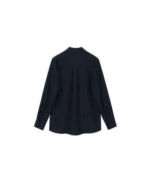 LA POMME jours(ラポミ・ジュール)の「シンプルリボンシフォンブラウス/Ribbon Classical Blouse【LA POMME jours/ラポミ・ジュール】(シャツ/ブラウス・レディース・クリーム/ダークブルー・MEDIUM/SMALL/LARGE)」の7枚目の写真