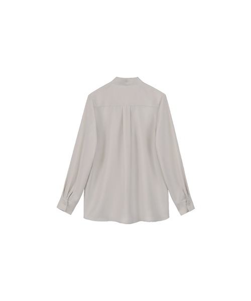 LA POMME jours(ラポミ・ジュール)の「シンプルリボンシフォンブラウス/Ribbon Classical Blouse【LA POMME jours/ラポミ・ジュール】(シャツ/ブラウス・レディース・クリーム/ダークブルー・MEDIUM/SMALL/LARGE)」の18枚目の写真