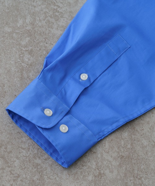 BRICK＆SONS シャツ リラックスバックプリーツシャツ「スカイ